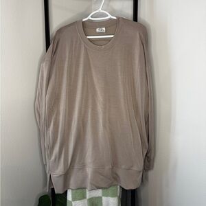 Sage Women's Taupe Crewneck Sweater